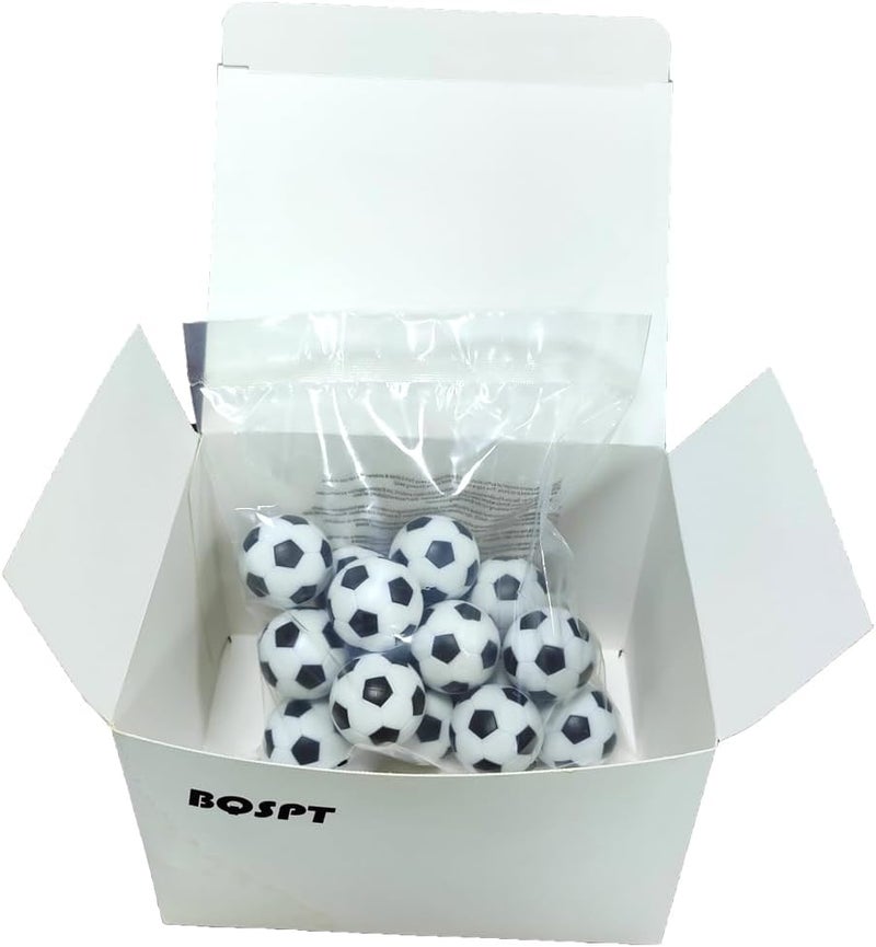 BQSPT 32mm Foosball Balls Foose Balls Table Soccer Game Replacement Foosballs 16pcs,Foosball Official 32mm Mini Table Footballs Ball Accessory Black(16 Pack) - Image 5